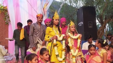 Photo of माफीदार कॉलोनी में धूमधाम से मनाया गया श्रीकृष्ण रूकमणी विवाहोत्सव