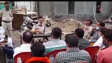 Photo of बरमान पुलिस चौकी प्रांगण में हुई होली शांति समिति की बैठक