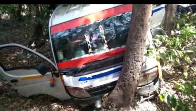 Photo of दारू पीकर चला रहा था मैजिक ड्राइवर नियन्त्रण न होने के कारण मैजिक खाई में पलटी