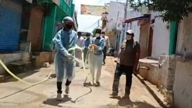 Photo of नरवर नगर परिषद ने किया शहर को सेनेटाइज