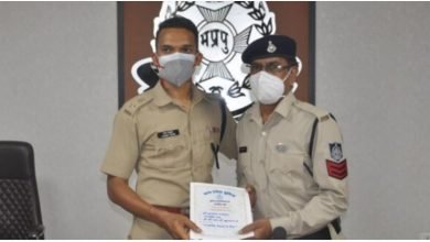 Photo of सराहनीय सेवा के लिए प्र, आर, बलराम पाटीदार पुलिस महानिदेशक प्रशस्ति पत्र व सम्मानित