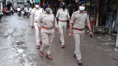 Photo of देपालपुर।अनलॉक के बाद पुलिस ने स्थानीय स्टाफ के साथ निकाला फ्लैग मार्च